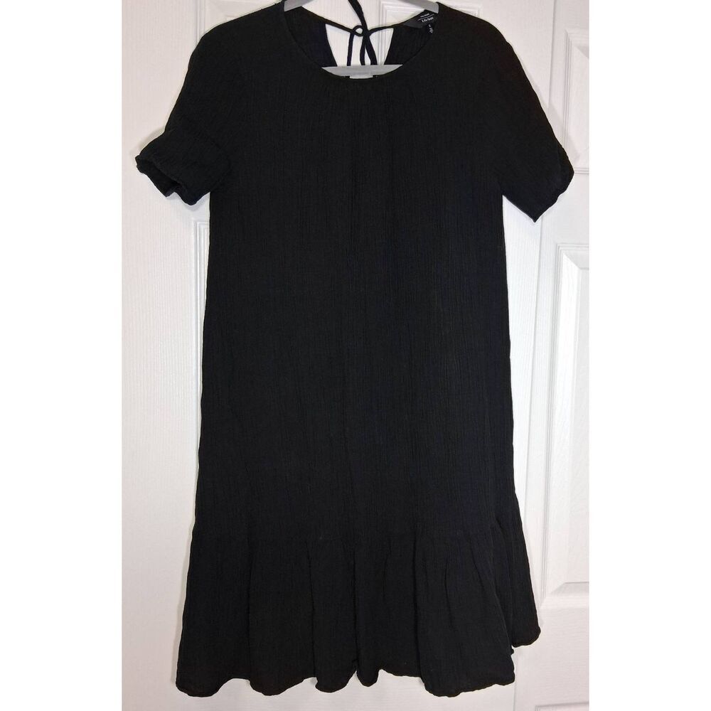 And other stories womens size 4 small linen dress peplum shift sundress